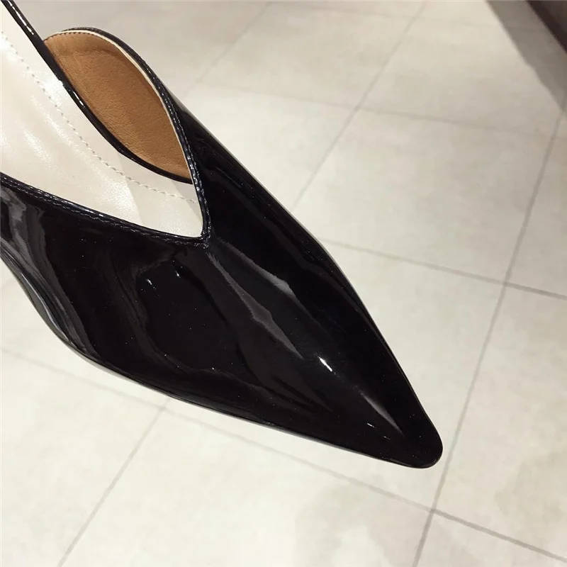 Женские мюли на низком каблуке 5 см дизайнерские шлепанцы без застежки