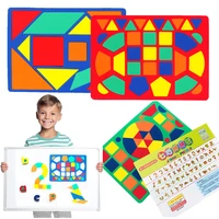 kids eva magnetic 3d puzzle jigsaw tangram thinking training game baby montessori learning educational foam fridge magnet toys