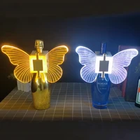 led recharge sparkler butterfly light flashing fireworks sticks nightclub bar wine champagne bottle caps stoppers strobe baton