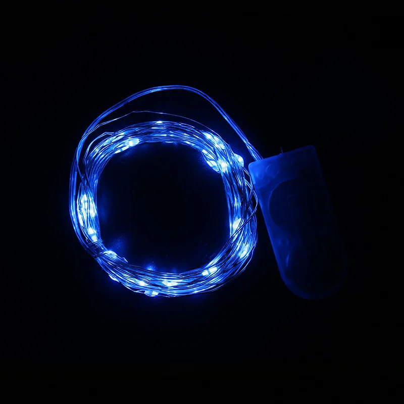 Blue 1 м, 2 м, 3 м, 5 м, светодиодный светильник, гирлянда, украшения для рождественской елки, рождественские украшения для дома, новогодний декор, Natal Navidad - Цвет: Blue