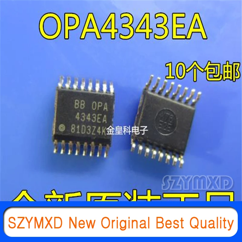 

5Pcs/Lot New Original OPA4343EA/2K5 OPA4343EA SSOP16 op amp In Stock