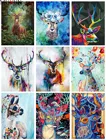 Алмазная 5d-картина с животными, оленем, алмазная вышивка, вышивка крестиком, 3D форма, Алмазная мозаика, украшение для дома, подарок Ep053