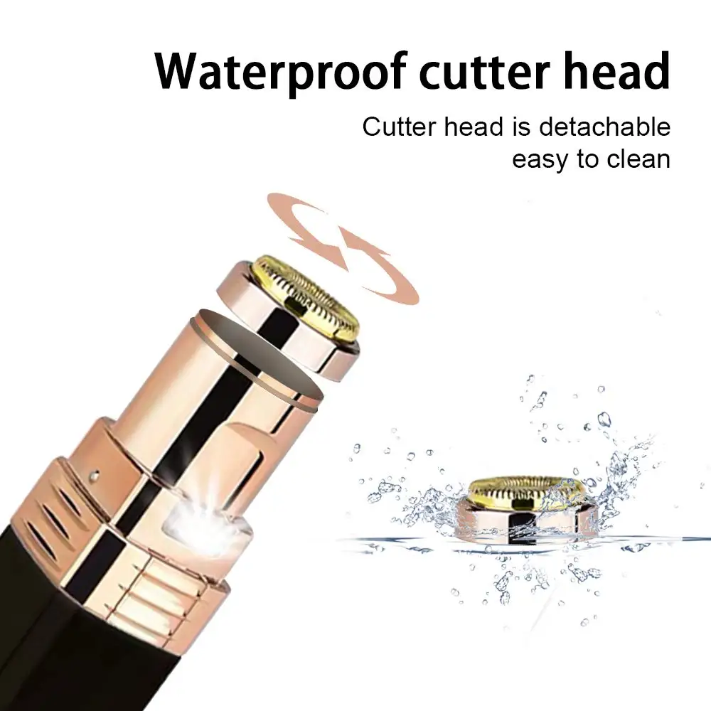 

2020 Electric Epilator Women Painless Hair Removal Female Upper Lip Cheeks Shaver Face Hair Remover Bikini Shaver Lipstick Style