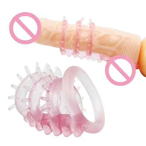 1 шт. Многоразовые Силиконовые презервативов со стержнем в крапинку для мужской