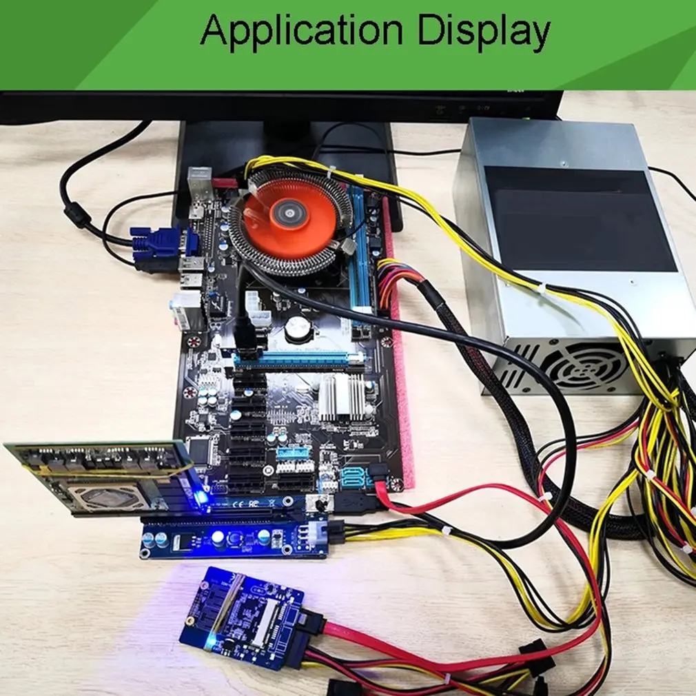 

PCI E To MXM3.0 Graphics Card Raiser PCIe Riser Card PCI Express X1 To MXM 3.0 Adapter Converter Board For BTC Miner Mining