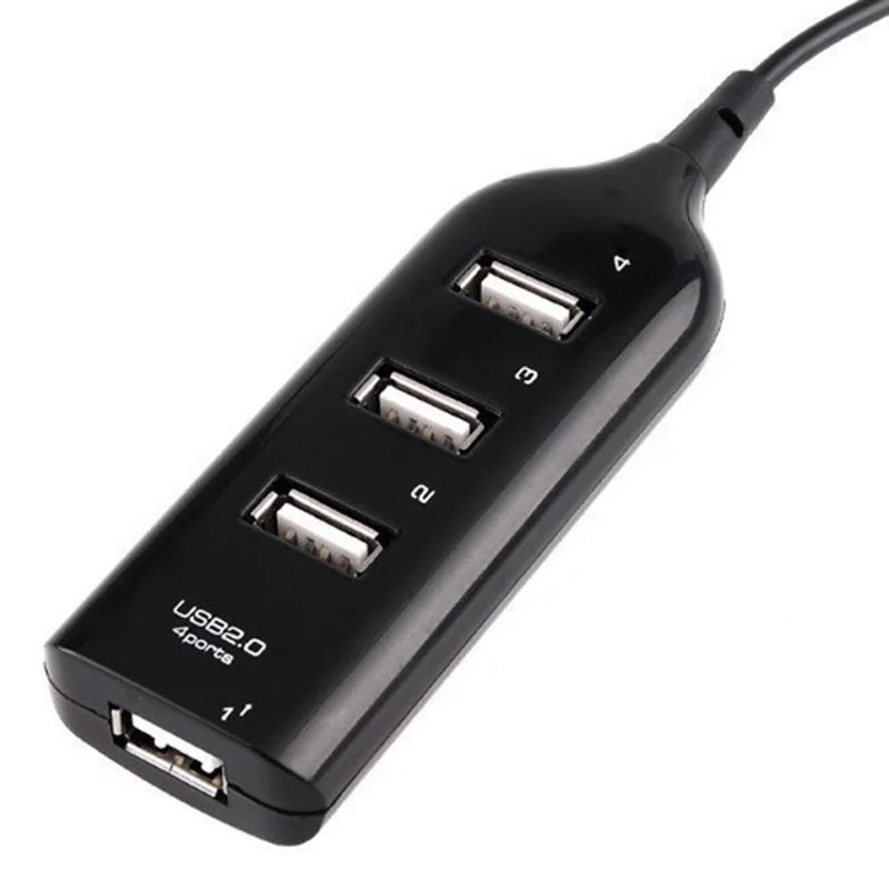 1 шт. высокоскоростной 4 портовый USB разветвитель 480 Мбит/с|4 port usb 2.0|usb splitterhub |