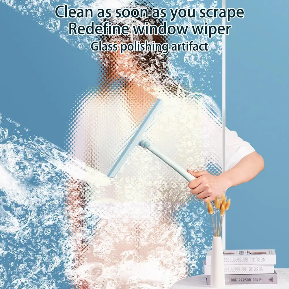 

Window Washer Glass Cleaner Window Wiper Silicone Squeegee Spatula Bathroom Scraper Tool Accessories Cleaning W7t9
