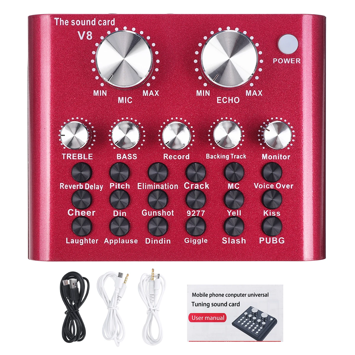 Bluetooth живая звуковая карта аудио USB веб-гарнитура микрофон Голосовое управление