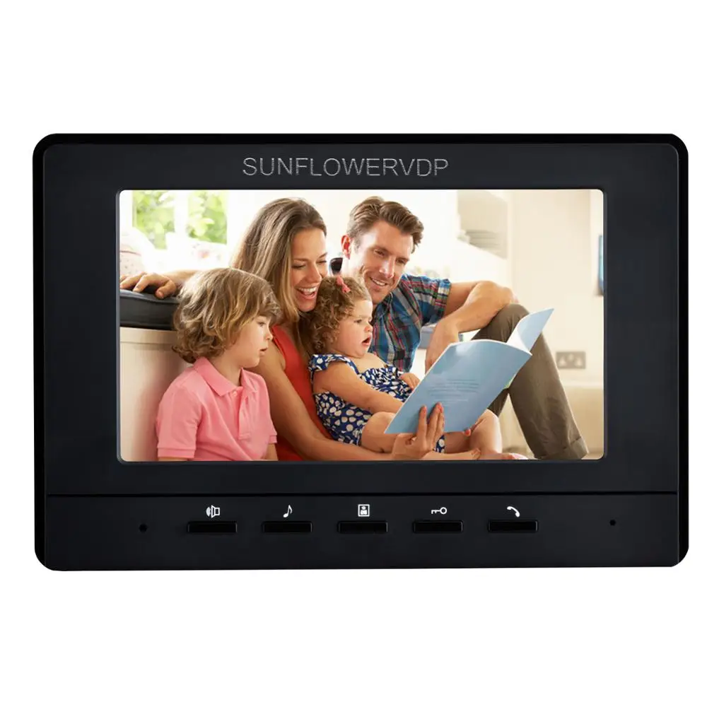 Home Intercom IP55 Waterproof Video Intercom Fingerprint IC Video Intercom With Door Opening video door+Electronic Door Lock Kit