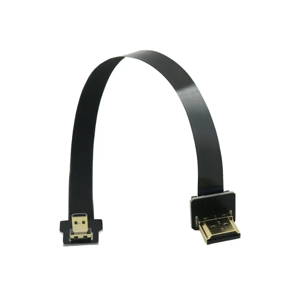 1x FPV HDMI тип A штекер к Micro позолоченный FPC плоский Соединительный кабель 20 см