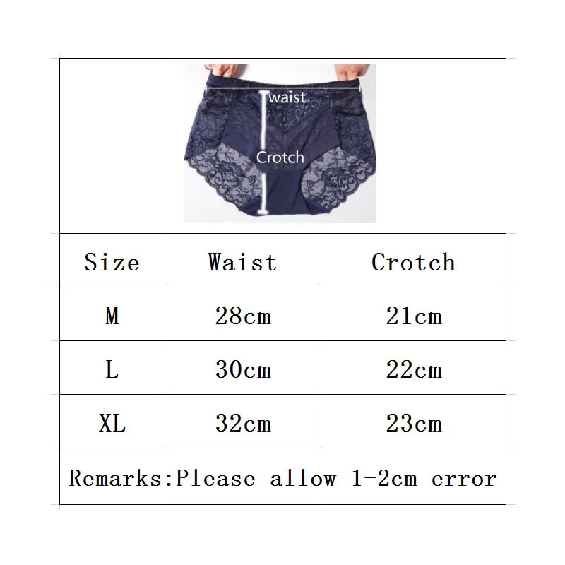

New Women No Trace Cotton Underwear Cute Lovely Middle Waist Solid Soft Female Panties Breathable Jacquard Breifs Lingerie