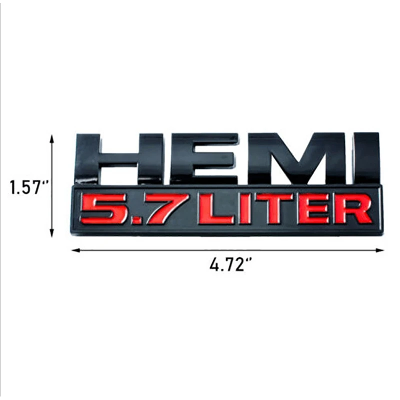2X HEMI 5 7 литровые Эмблемы 3D Боковая дверь крыло отделка значок пластина наклейка