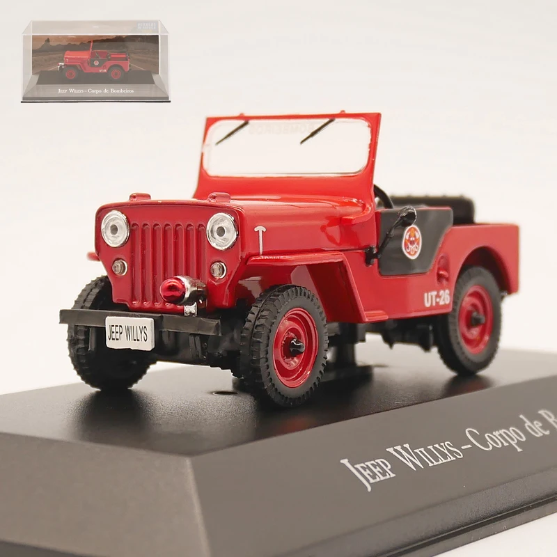 Ixo 1:43 JEEP Willys Body de Bombeiros литая модель автомобиля, металлическая игрушка