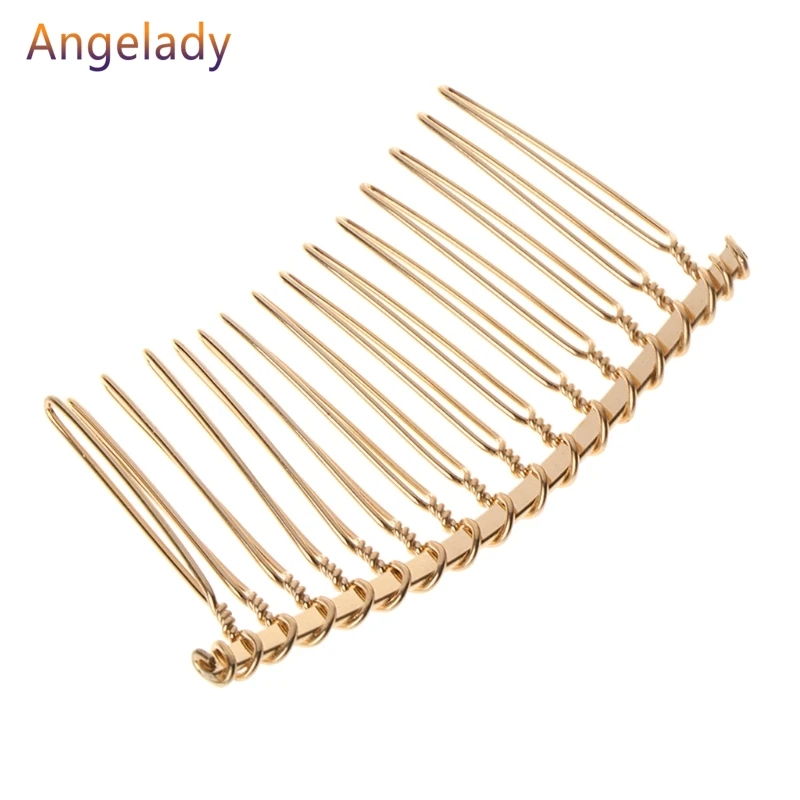 Расческа для волос невесты DIY аксессуары 15 зубьев золотой черный белый сплав