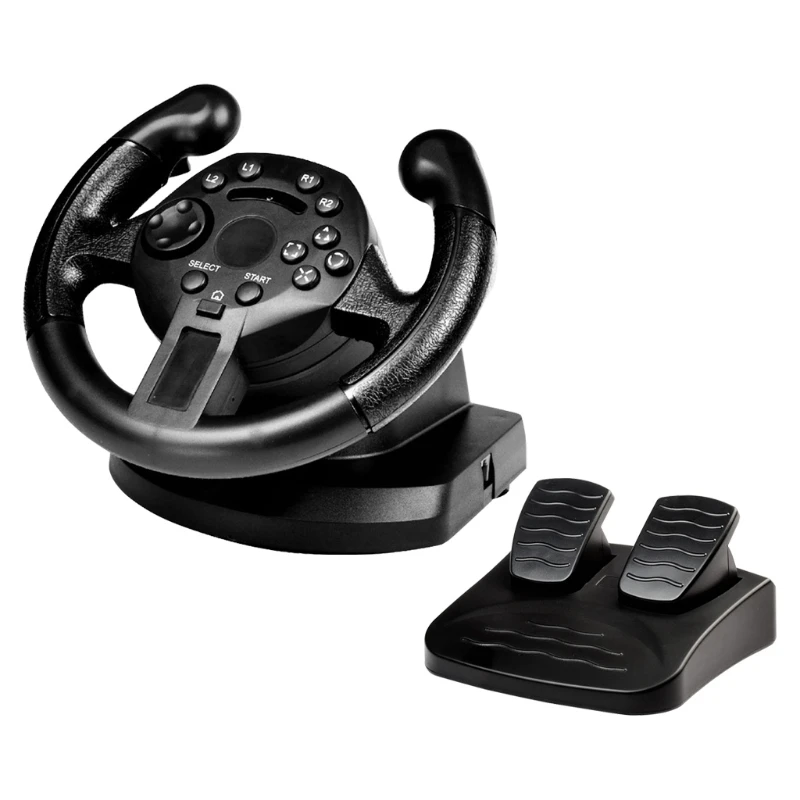 Game Racing Steering Wheel For PS3/PC Vibration Joysticks Remote Controller A6HE