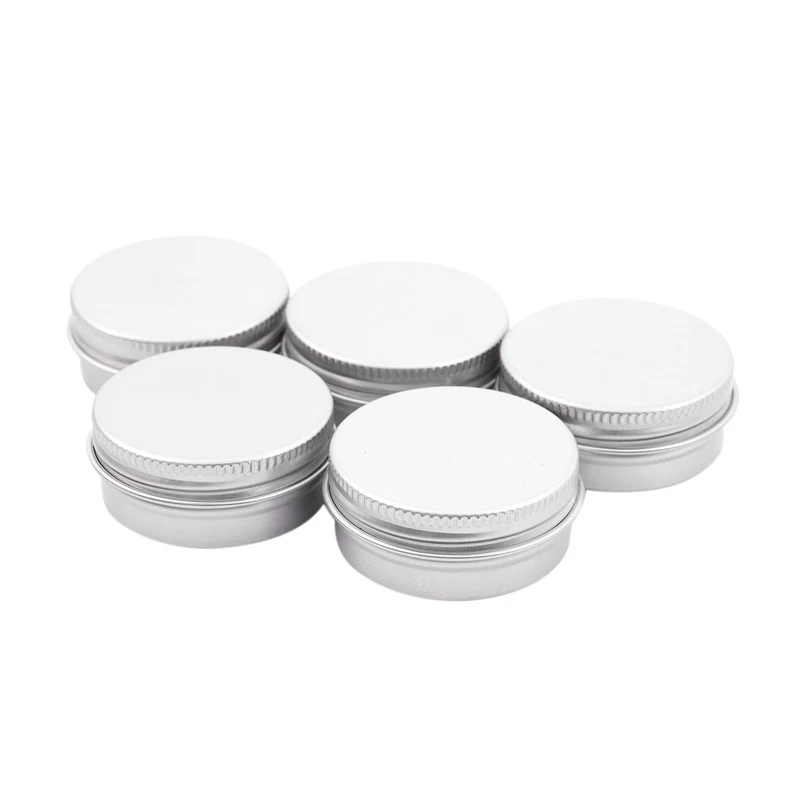 Empty Cosmetics Pot Lip Balm Aluminum Jar Container Screw Cap | Красота и здоровье