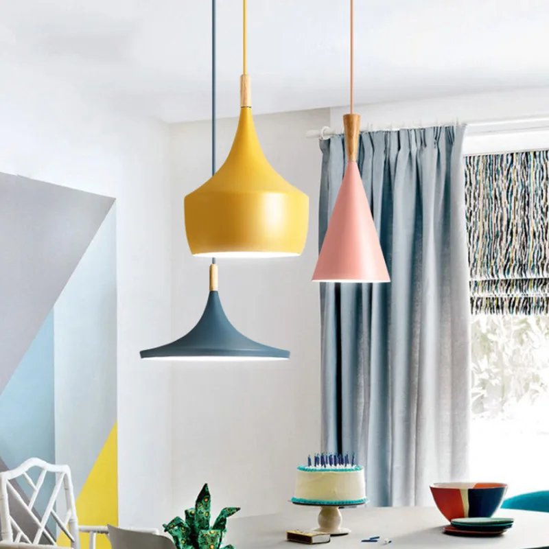 Люстры в скандинавском стиле для ресторана железная алюминиевая Люстра отеля