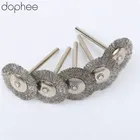 Dophee, 5 шт., аксессуары для Dremel, проволока из нержавеющей стали, диаметр колеса 25 мм, щетки для шлифовального станка Dremel, аксессуары для вращающегося инструмента, сталь