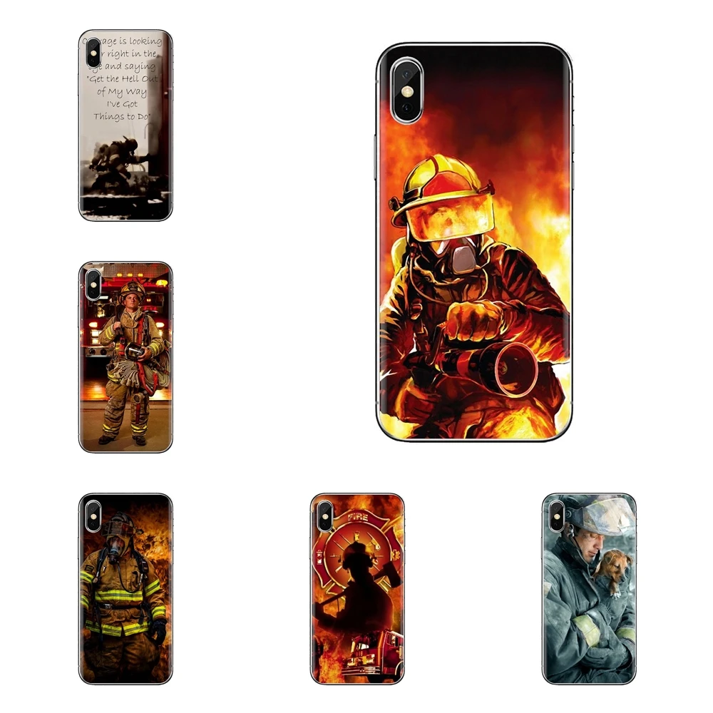 Для iPhone XS Max XR X 4 4S 5 5S 5C SE 6 6S 7 8 плюс samsung Galaxy J1 J3 J5 J7 A3 A5 пожарный героев из