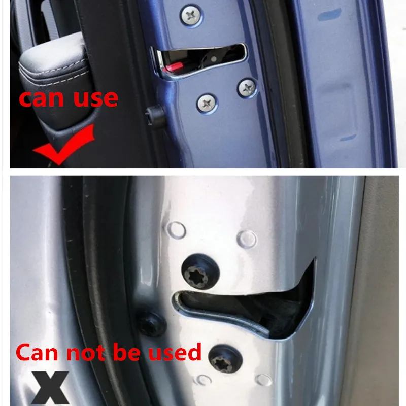 Автомобильный Дверной замок наклейка с защитой от ржавчины для Kia rio 3 4 ceed K2 K3 K3S K4 K5