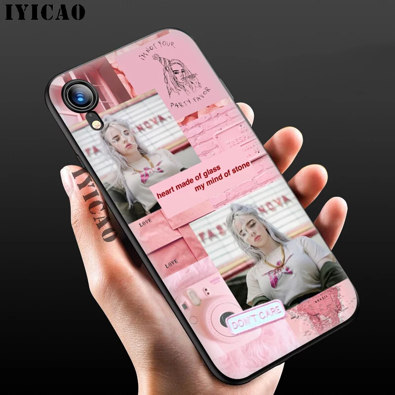 IYICAO Bilie Eilish Khalid прекрасный мягкий черный силиконовый чехол для iPhone 11 Pro Xr Xs Max X или 10 8 7 6 6S Plus 5 5S SE - Цвет: 4