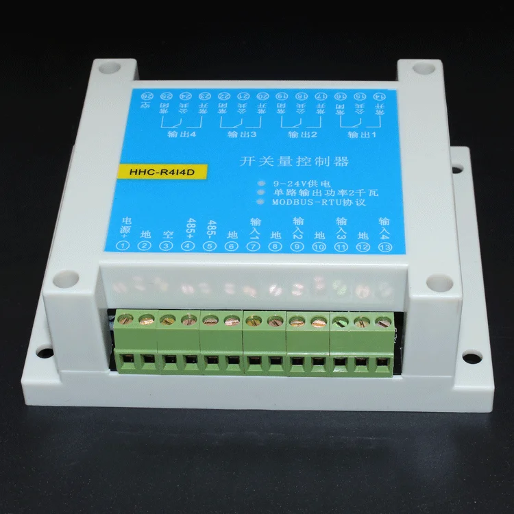 MODBUS RTU протокол 4 в из управления релейный модуль RS485 переключатель вход/выход PLC |