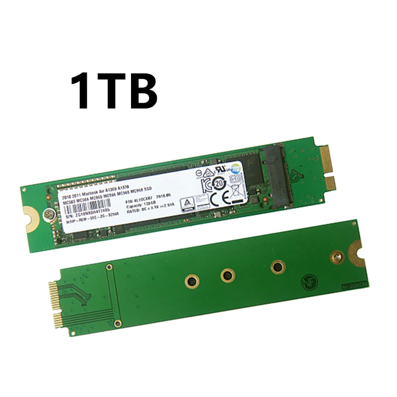 Новый 1024GB 1 ТБ SSD для 2010 2011 Macbook Air A1369 A1370 твердотельный диск MC503 MC504 MC505 MC 506 MC965 MC966 MC968