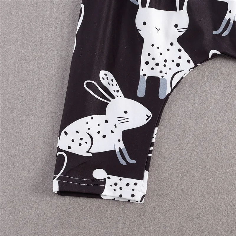 Повседневный костюм с принтом для маленьких девочек Комплект со штанами