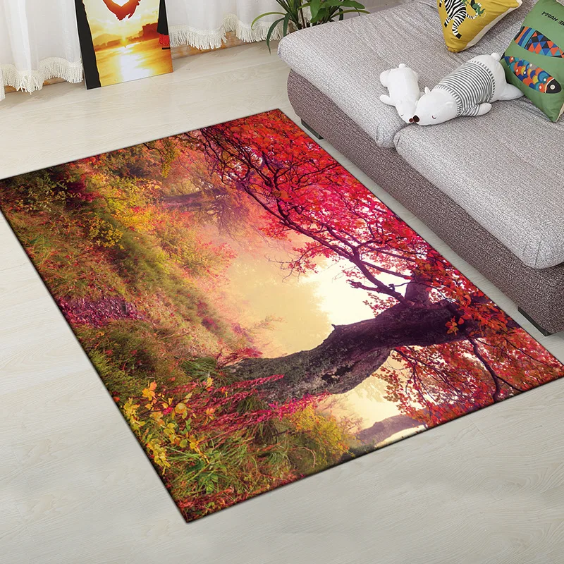 Осенние ковры в виде кленового листа домашний декор для спальни гостиной