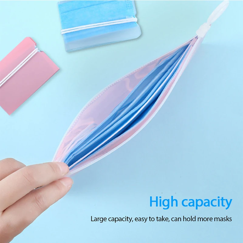 

4 цвета многоразовая мультяшная маска для лица сумка для хранения Антибактериальная молния Тип маска упаковочная сумка герметичная перено...