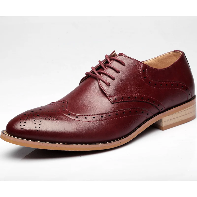 Мужская Повседневная Деловая Свадебная обувь больших размеров Обувь с