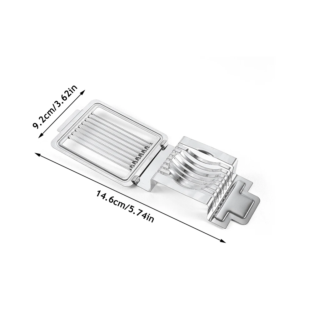 

Multifunctional Stainless Steel Egg Cutter Home Kitchen Egg Cutter Stainless Steel Wire Egg Slicer for Hard Boiled Eggs