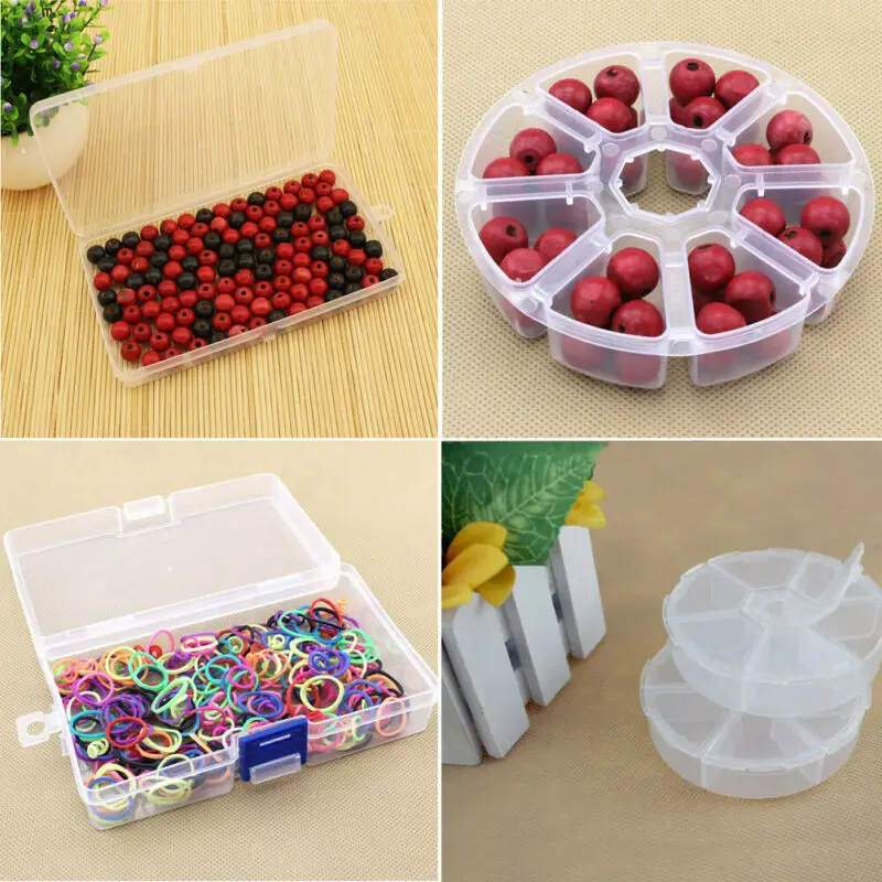 Plastic Adjustable Compartment Storage Box Jewelry Earring Bead Screw Holder Case Display Organizer Container | Дом и сад