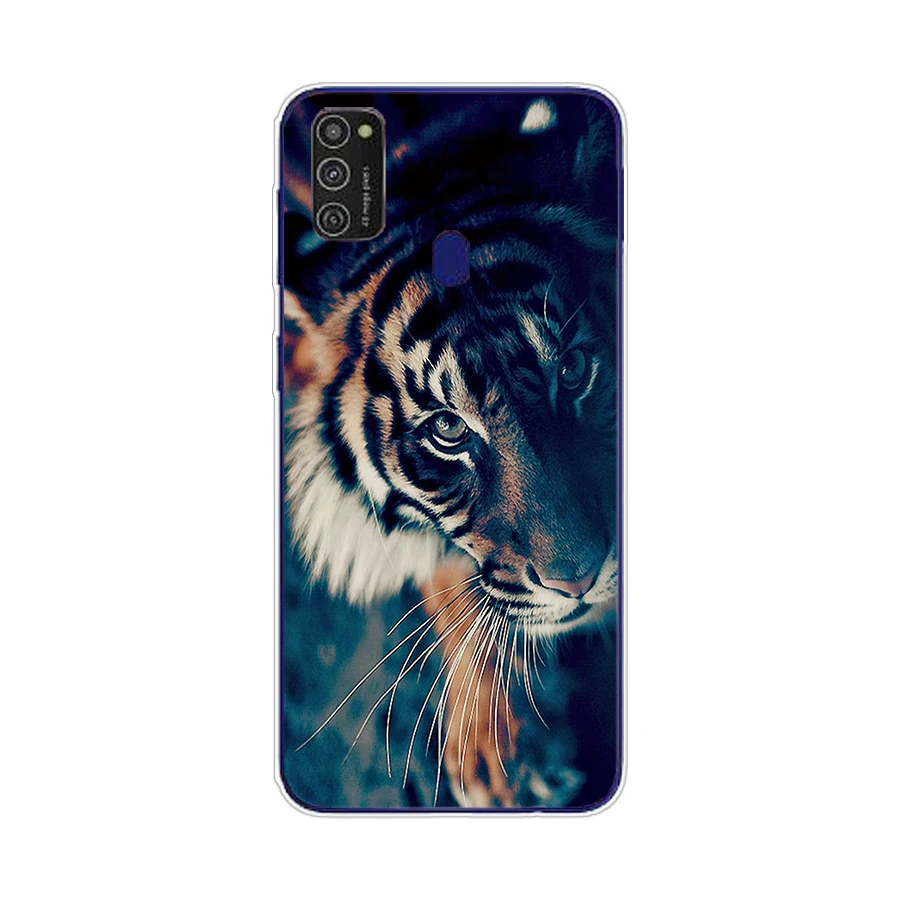 Чехол для Samsung M11 M21 мягкий силиконовый чехол из ТПУ Galaxy SM-M215FZGUSER m215 бампер Funda full 360