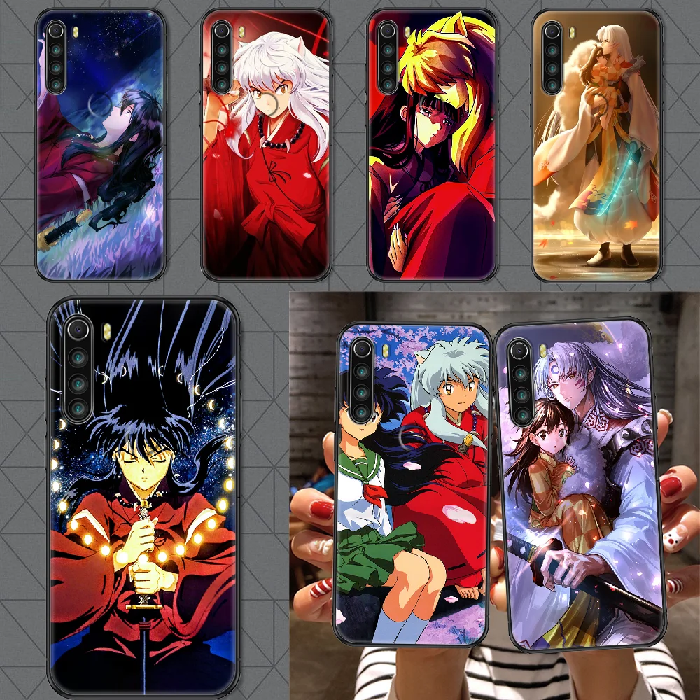 Чехол для телефона аниме Inuyasha Xiaomi Redmi Note 7 7A 8 8T 9 9A 9S 10 K30 Pro Ультрачерный трендовый