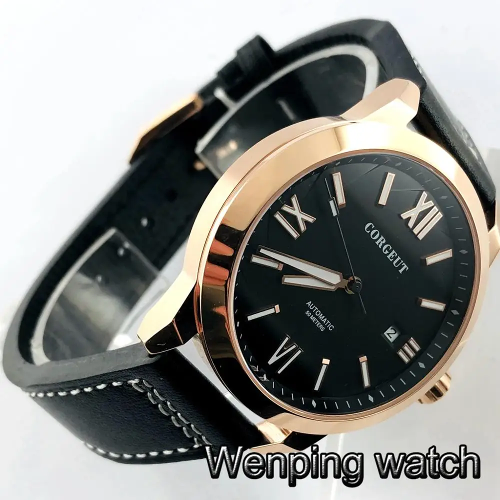 Новинка 2020 мужские часы для отдыха corgтеле 41 мм с чехлом из розового золота и