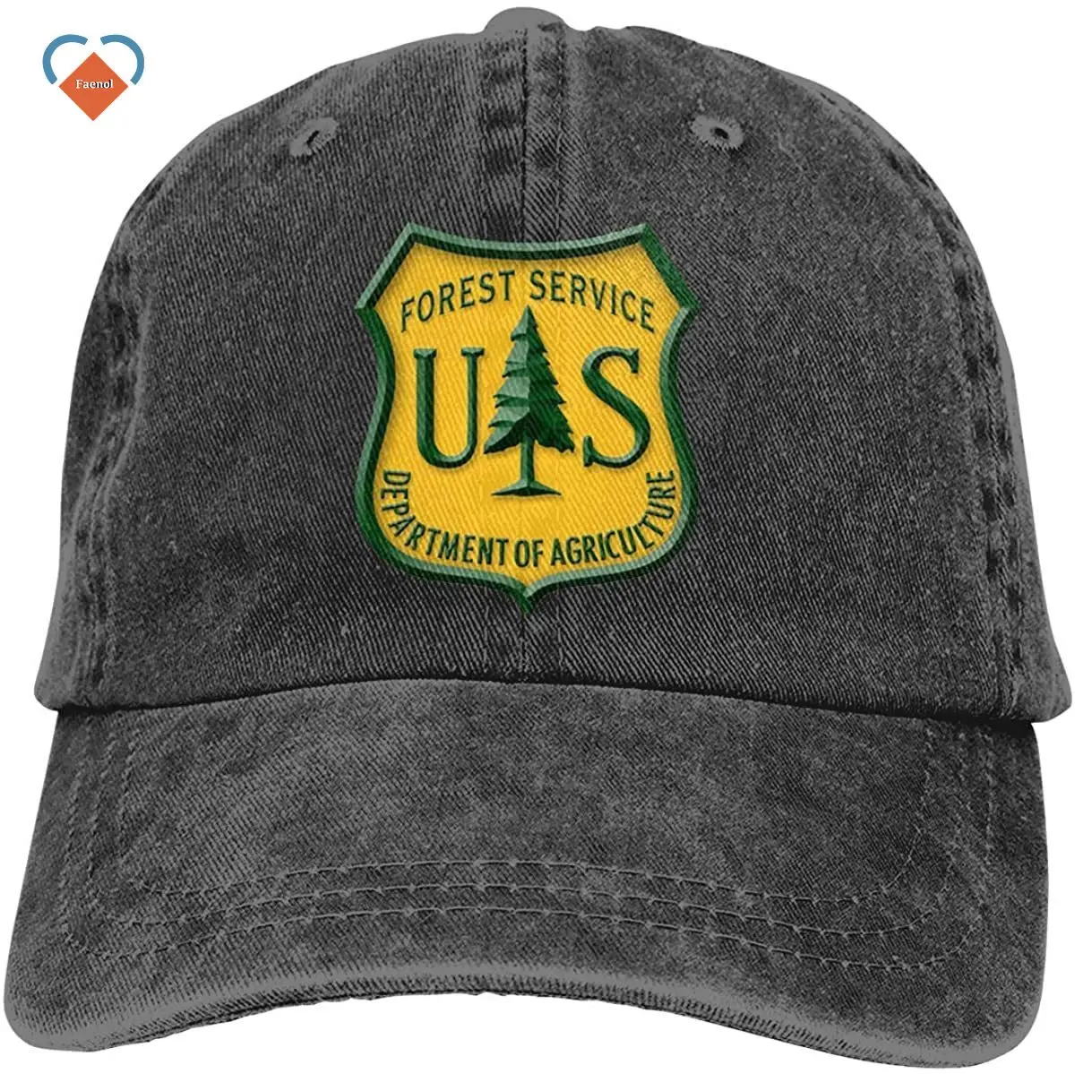 

Baseball Cap Denim For Men Women United States Forest Service Unisex Trucker Hats Dad Baseball Hats Driver Cap Black