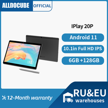 ALLDOCUBE iPlay 20P 10.1 inch Android 11 Tablet Octa Core 6GB Ram 128GB Rom 1920*1200 IPS Helio P60 4G LTE Phone call Tablet PC
