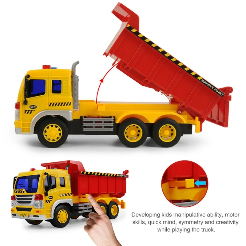

2Pcs Inertia Dumping Truck Excavator Construction Toys Demolition Vehicle Cars Baby Toys Children's Birthday Gifts