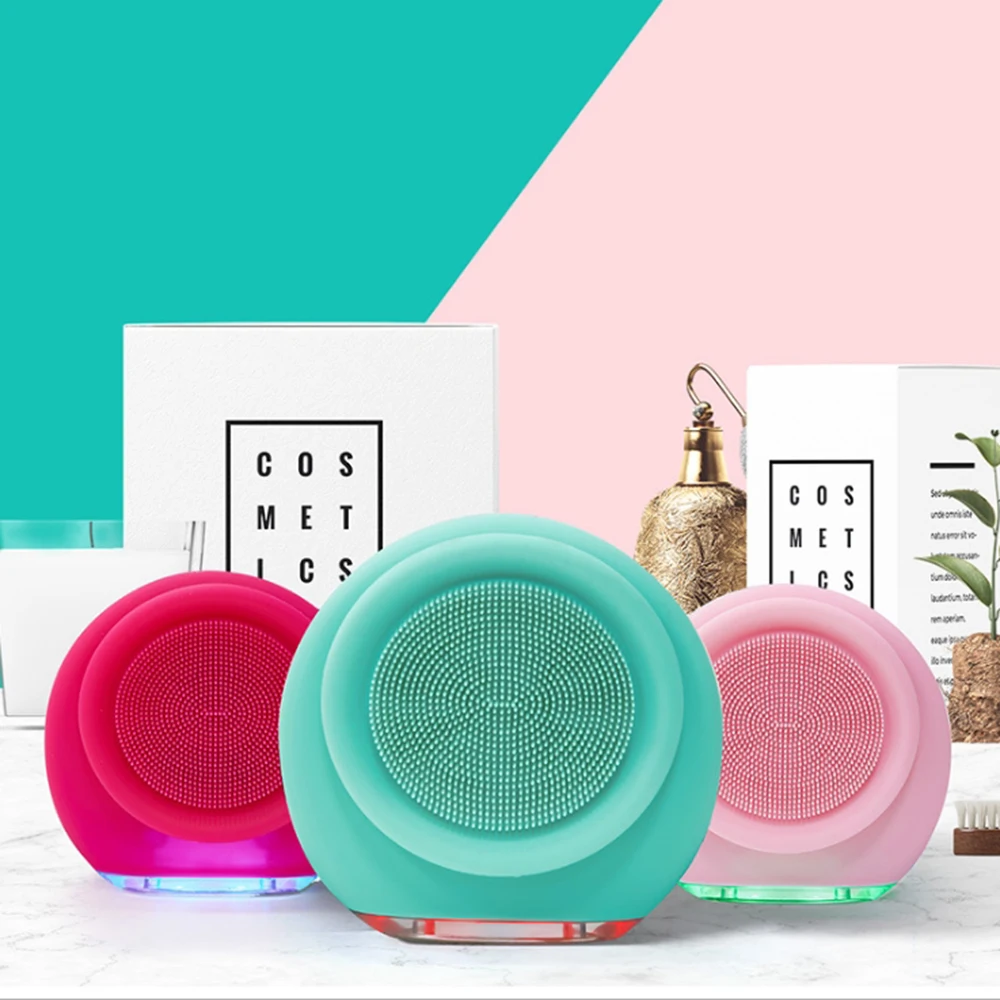 Электрическая щетка для чистки лица массажные инструменты силиконовая уход за