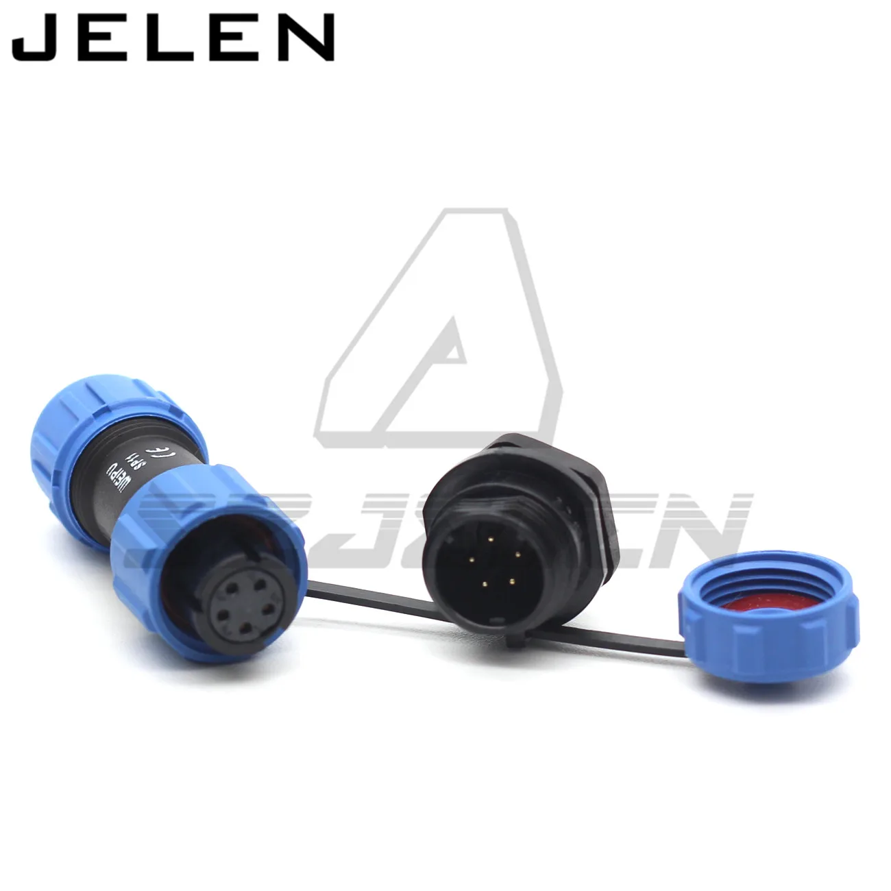 SP11series IP68 5-контактный водонепроницаемый разъем, Женский штекер, Панельное крепление, проводной Кабельный разъем, авиационный штекер