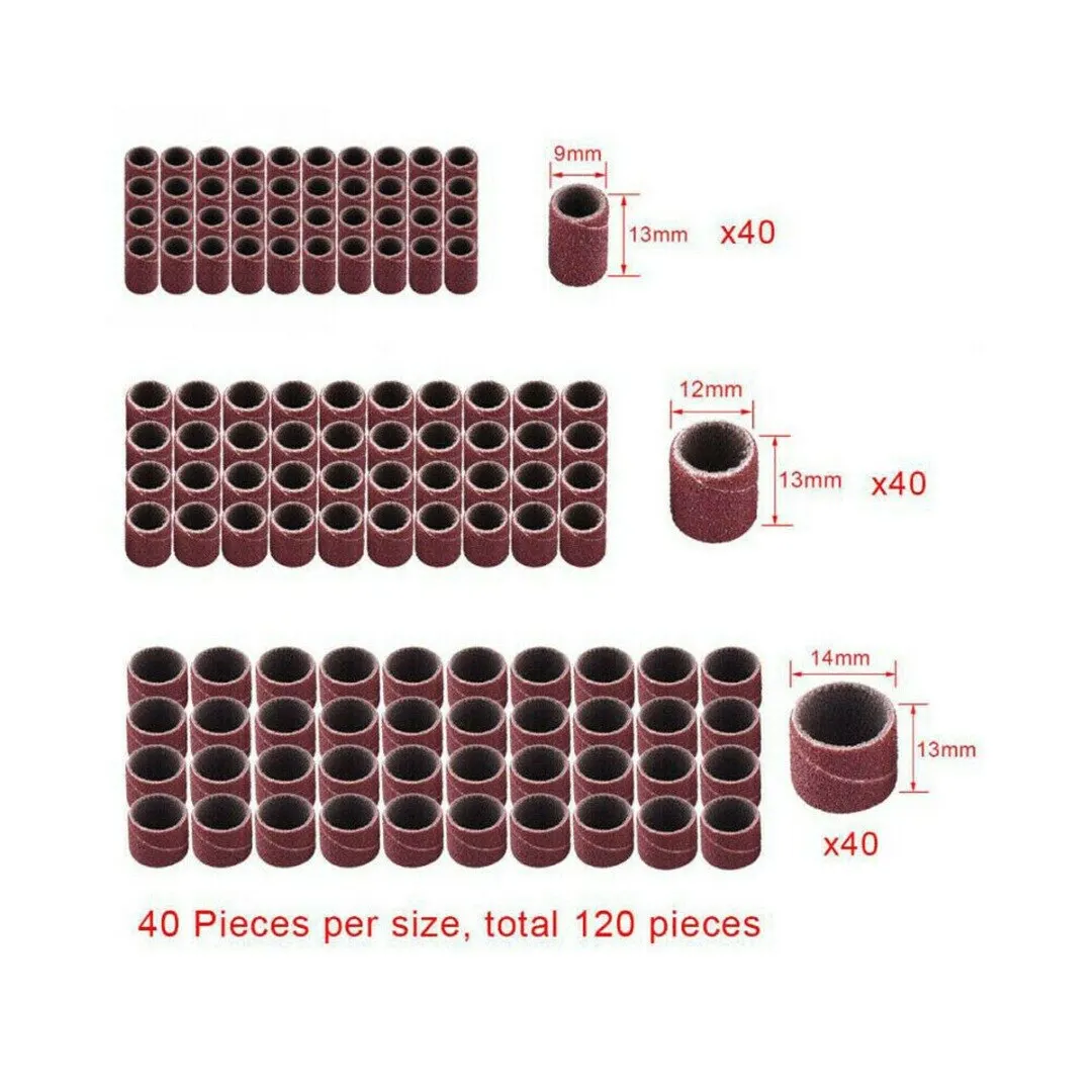 132 шт. шлифовальных лент для ногтей сверлильный станок шлифовальный кольцевой