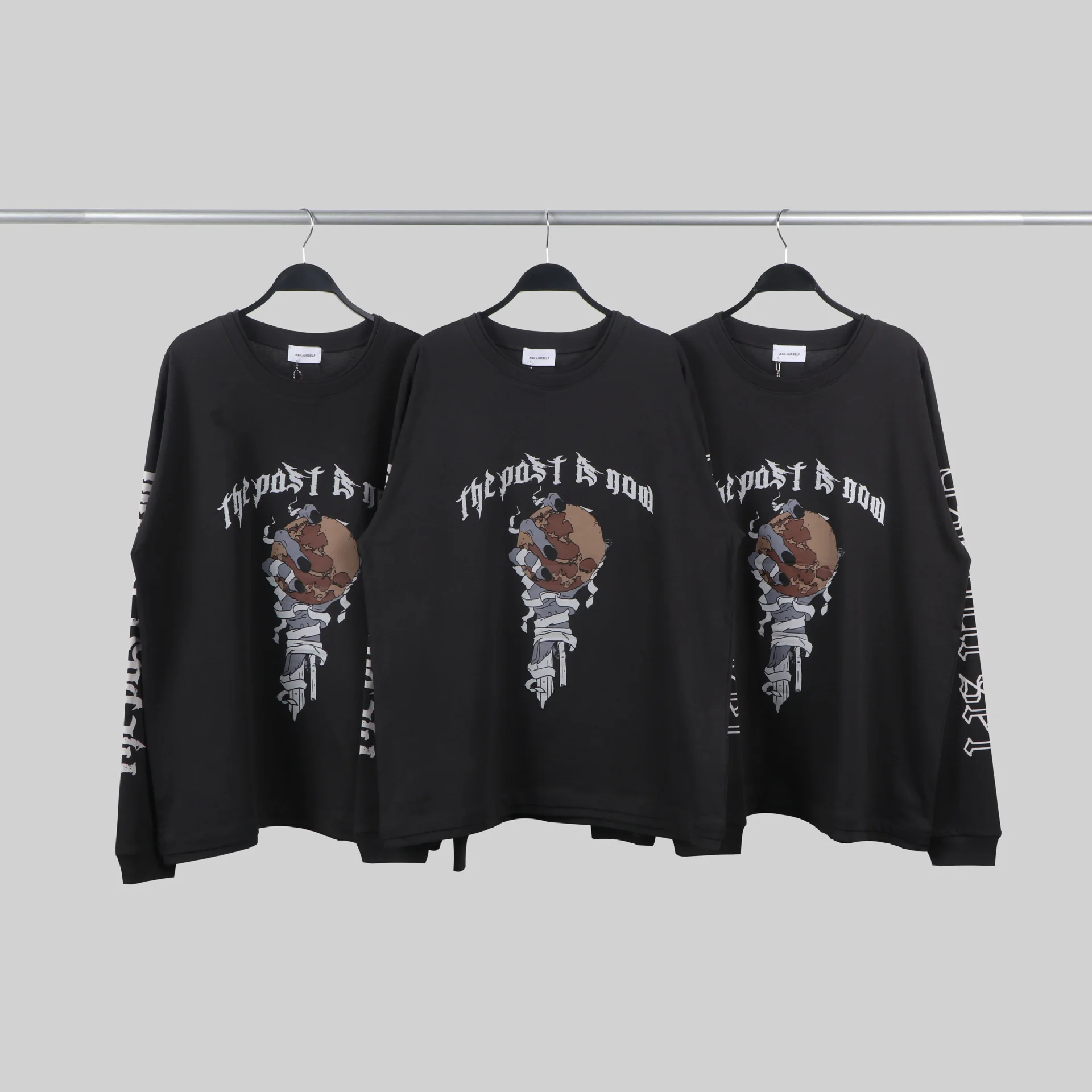 

Футболка Askyurself Мужская/женская оверсайз, Повседневная Длинная рубашка, одежда для улицы, 21ss, Y2k, 2022