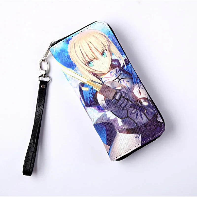 Аниме Fate Stay Night Saber цветной Длинный кошелек Fate/Zero мужской женский с держатель для