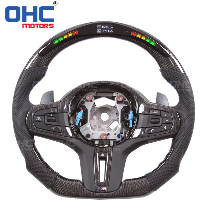 

Carbon Fiber LED Steering Wheel compatible for BMW G15 F40 G20 G30 G01 G11 G05 8 1 3 5 X3 7 X5 Series