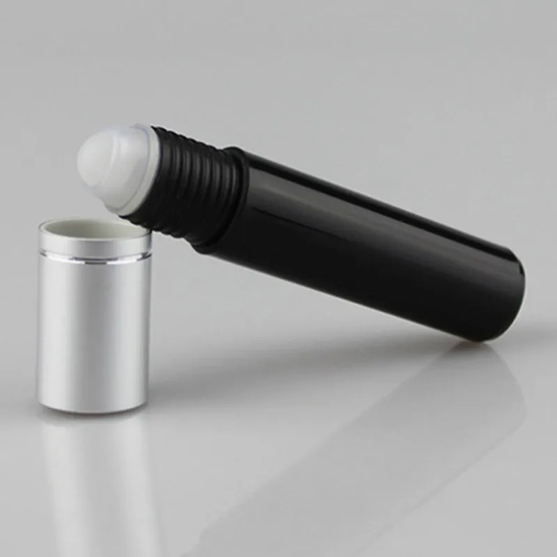 12 шт. 10 мл эфирное масло цилиндрический флакон для парфюмерии черный Пластик