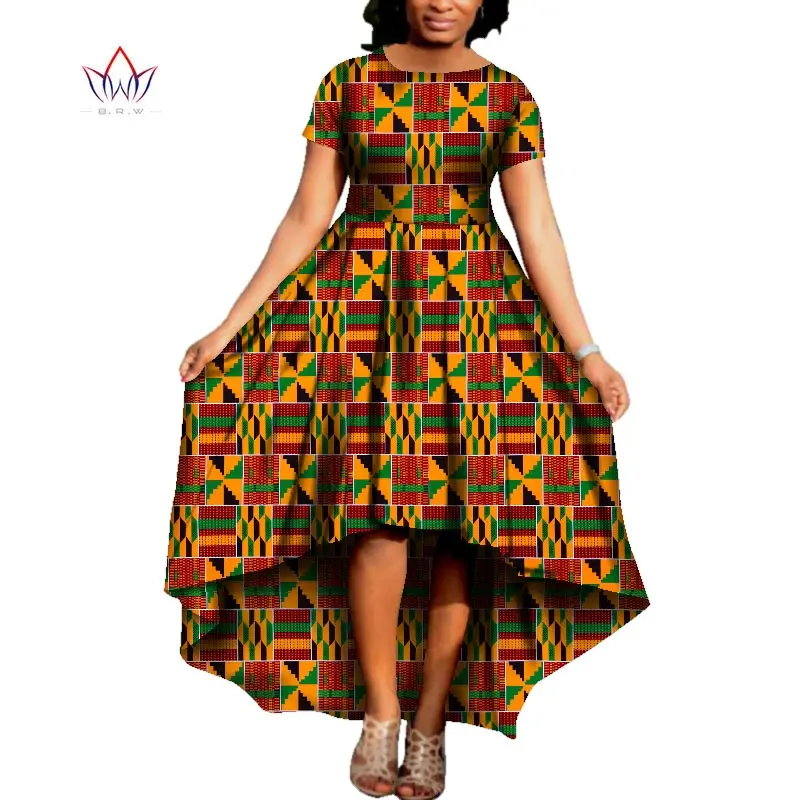 Африканское женское платье с круглым вырезом традиционная африканская одежда