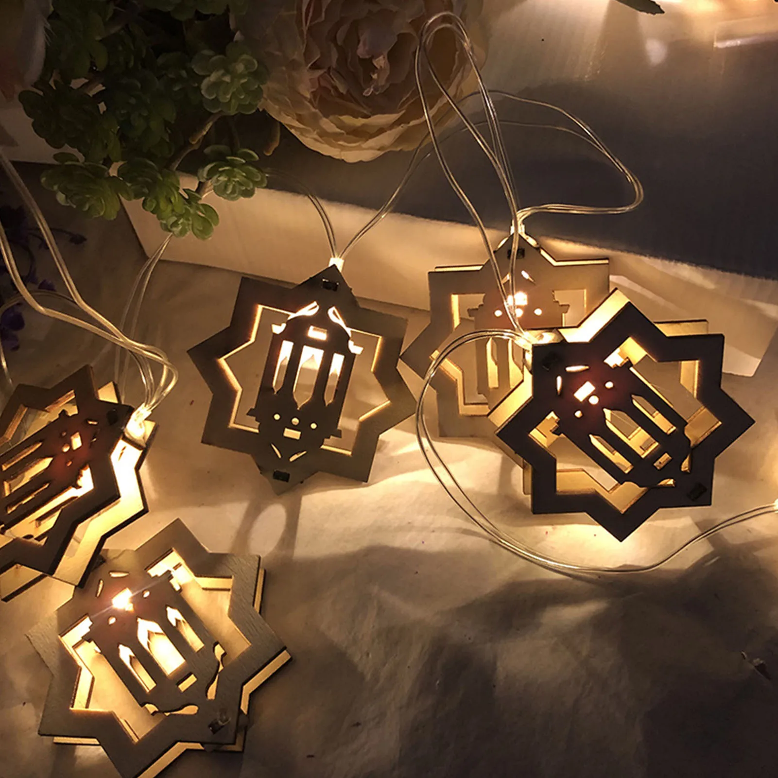 

10LED Ramadan Decorations LED String Lights Happy EID Party Decor Lamps Eid Al Adha Eid Al-Fitr Islam Muslim Festive Supplies