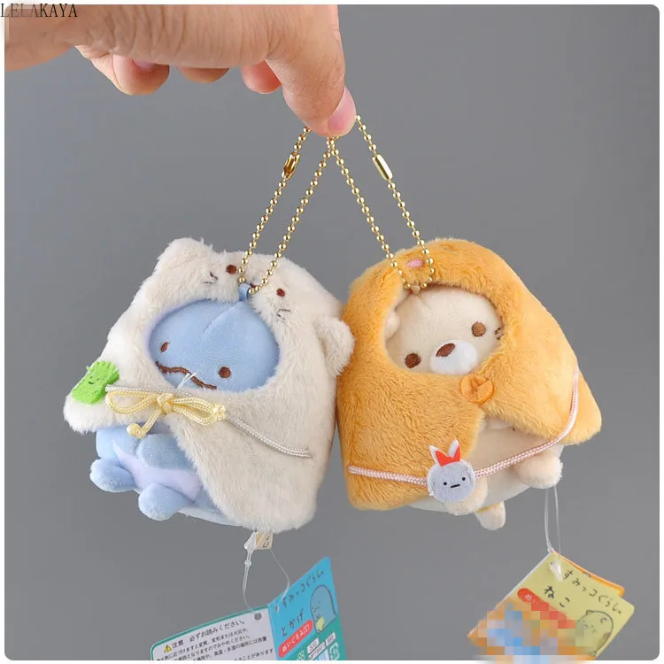 9 см Kawaii японский Sumikko Gurashi углу био плюшевый брелок Подвески Новые Мягкие игрушки