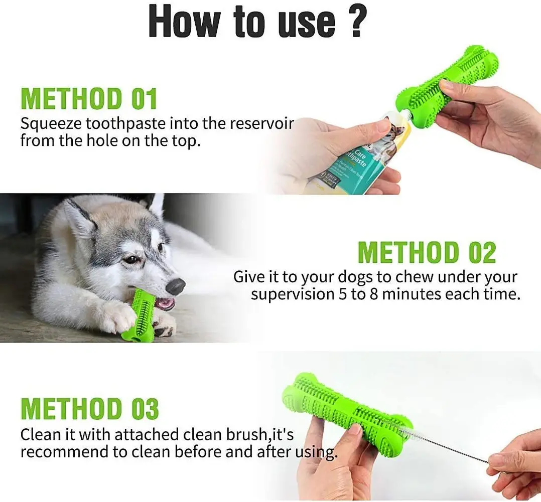 Жевательные игрушки для собак молярная Чистящая зубная щетка форма кость собаки